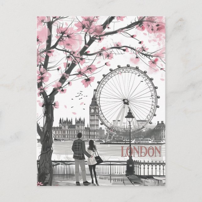 Carte Postale Romance à Londres (Devant)