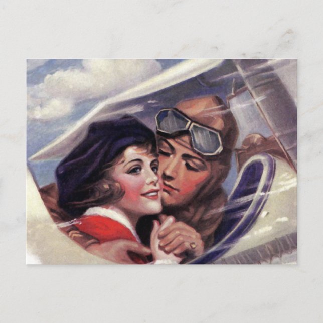 Carte Postale Romance dans le ciel (Devant)