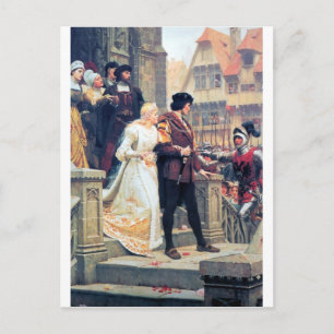 Carte Postale Romance Mariage médiévale