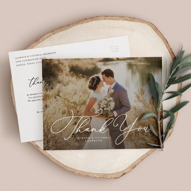 Carte postale Romance Merci (Créateur téléchargé)