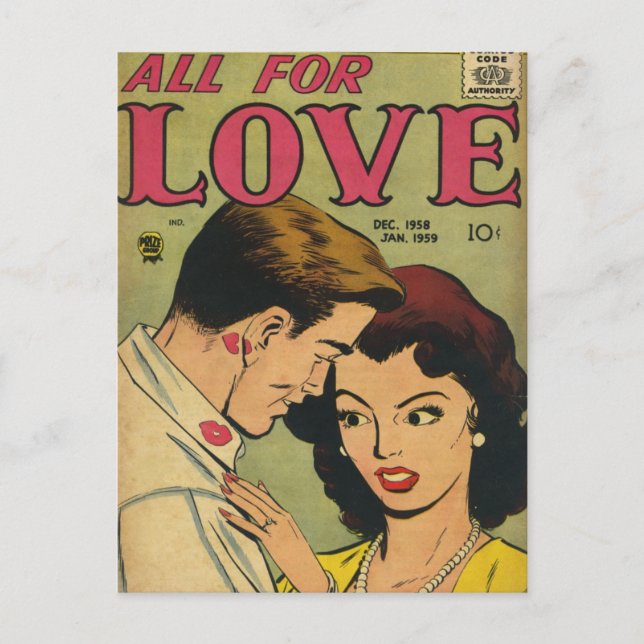 Carte Postale Romance Vintage (Devant)