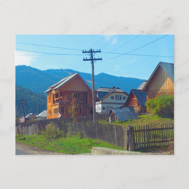 Carte Postale Romanie, Moldova, Agricultural village (Devant)