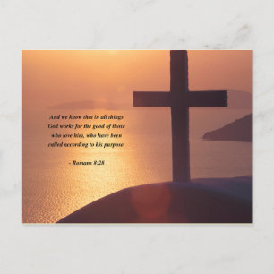 CARTE POSTALE ROMANS 8:28