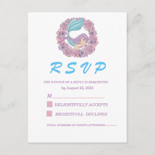 Carte Postale Romantic Fairy Tale Mermaid RSVP