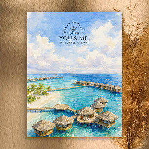 Carte Postale Romantic You & Me Maldives Resort, Maldives Voyage