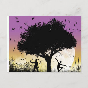Carte postale romantique