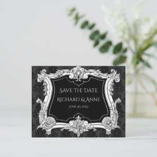Carte Postale Romantique, Élégant Mariage Cadre Français