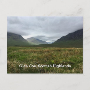 Carte Postale Romantique Glen Coe Mountains Scottish Highlands