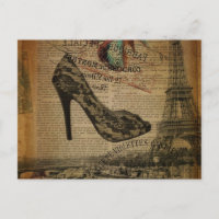 romantique Paris eiffel tower girly lace stiletto