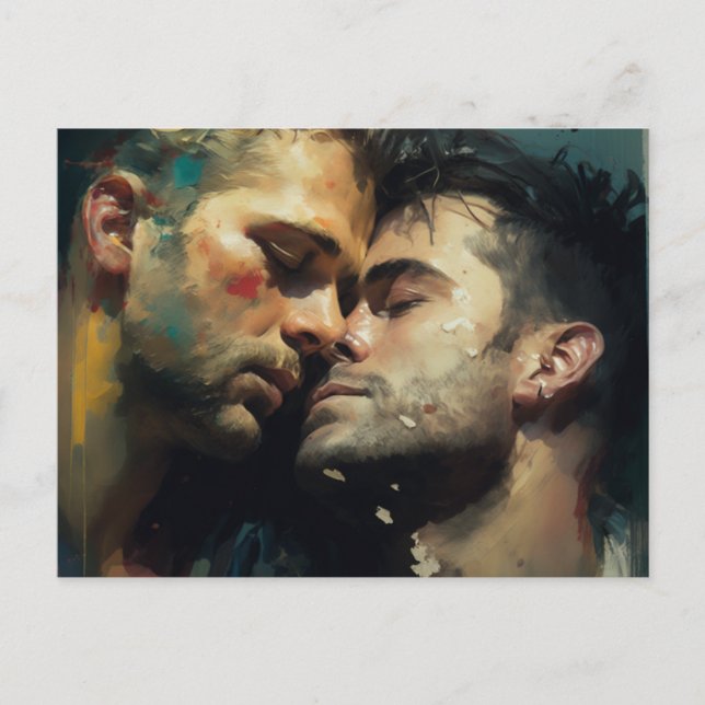 Carte postale romantique pour hommes (Devant)