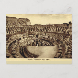 Carte Postale Rome, à l'intérieur du Colisée