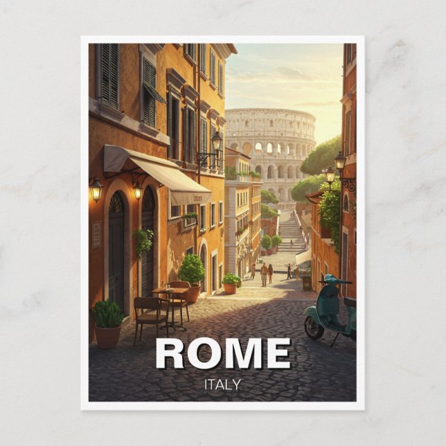 Carte Postale Rome Colisée Italie (Devant)