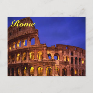 carte postale rome colosseum