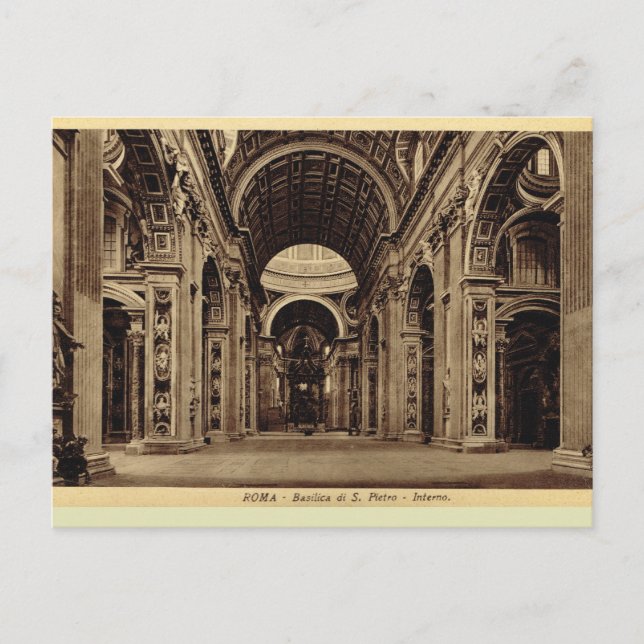 Carte Postale Rome, dans la basilique Saint-Paul (Devant)
