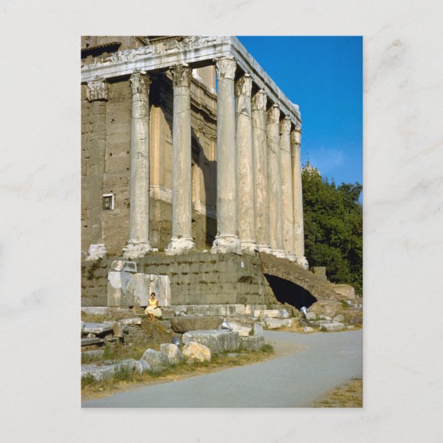 Carte Postale Rome, dans le Forum (Devant)