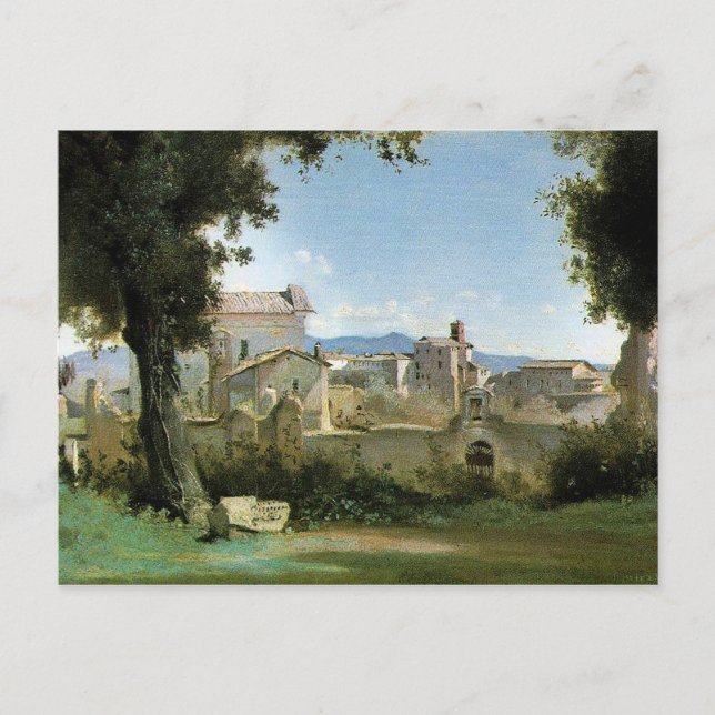 Carte Postale Rome Farnèse de Jean-Baptiste Camille Corot (Devant)