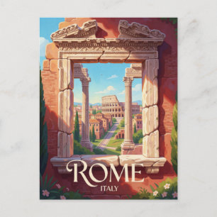 Carte Postale Rome Italie Architecture Ancienne Ville Historique