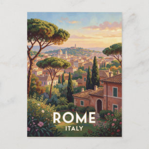 Carte Postale Rome Italie Colisée Voyage Scène 🏛️
