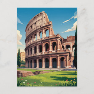 Carte Postale Rome Italie Colossée Moderne Tendance