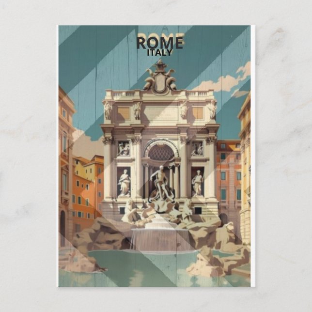 Carte Postale Rome - Italie Meilleur endroit pour visiter (Devant)