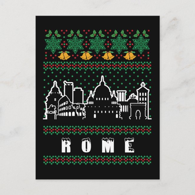 Carte Postale Rome Italie Villant Noël (Devant)