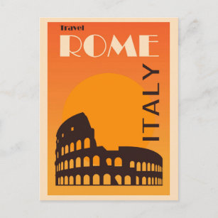 Carte Postale Rome Italie Vintage Italie Colisée Voyage