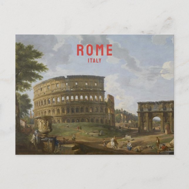 Carte Postale Rome Italie Vintage voyage Colisée Renaissance (Devant)