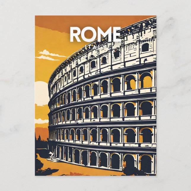 Carte Postale Rome Italie Voyage nostalgique (Devant)