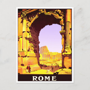 Carte Postale Rome Italie voyage vintage