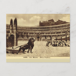 Carte Postale Rome, Jeux dans le cirque Maximus