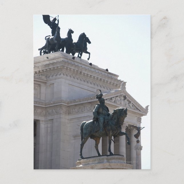 Carte Postale Rome. Le monument Vittorio Emanuele (Devant)