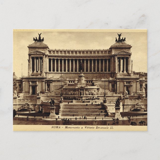 Carte Postale Rome, Monument de Vittorio Emanuelle II (Devant)