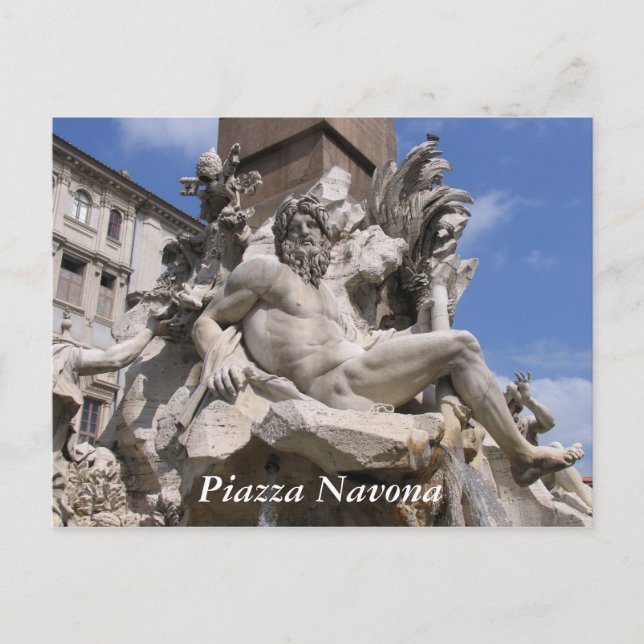 Carte Postale Rome, Piazza Navona (Devant)