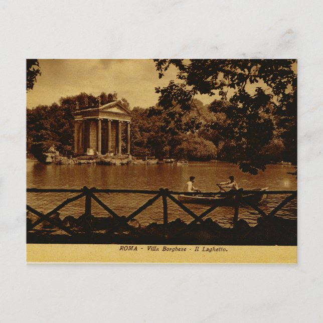 Carte Postale Rome, Villa Borghèse (Devant)