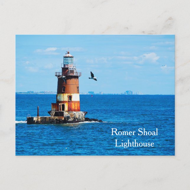 Carte Postale Romer Shoal Lighthouse New York Harbor Postcard (Devant)
