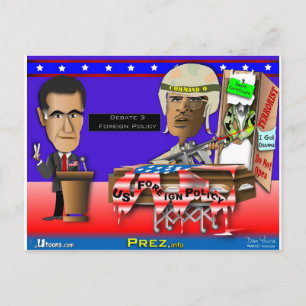 Carte Postale Romney contre le commandement O