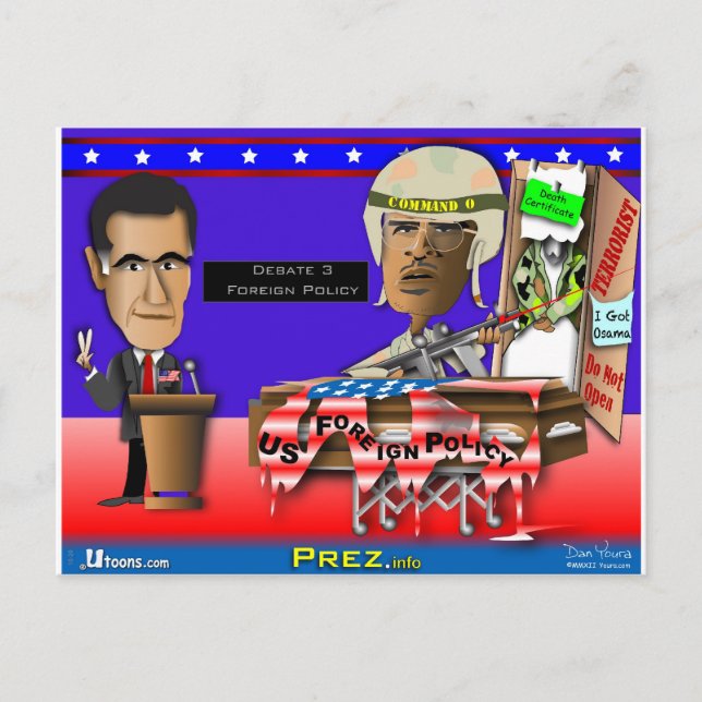 Carte Postale Romney contre le commandement O (Devant)