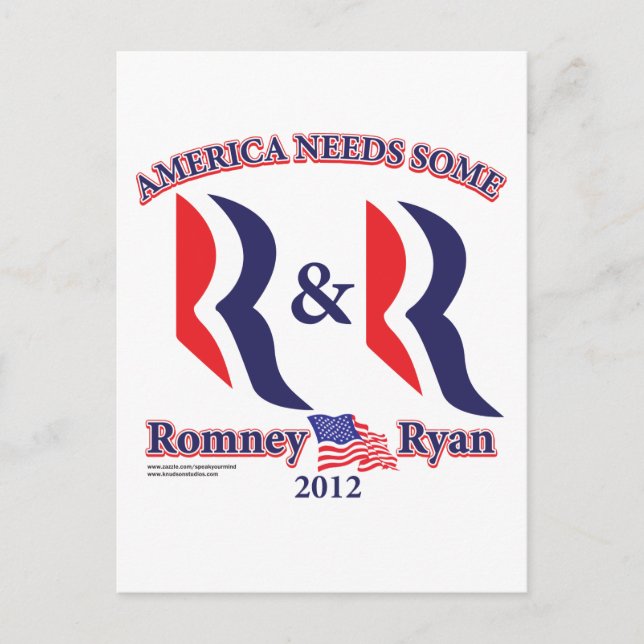 Carte Postale Romney et Ryan (Devant)