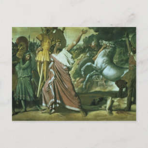 Carte Postale Romulus, conquérant d'Acron, portant son butin à