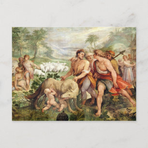 Carte Postale Romulus sucé par la louve