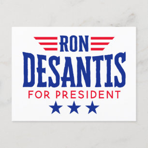 Carte Postale Ron DeSantis pour le Président 2024 - Campagne
