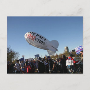Carte Postale Ron Paul blimp