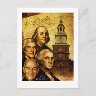 Carte Postale Ron Paul "Nous Le Peuple"