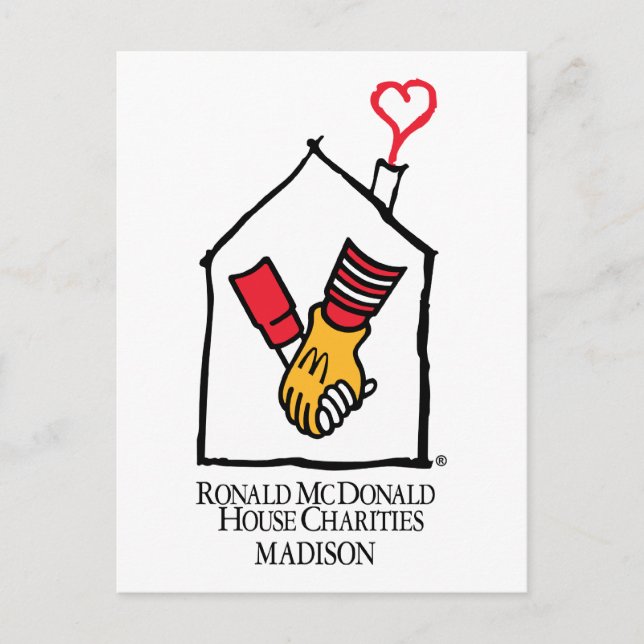 Carte Postale Ronald McDonald Hands (Devant)