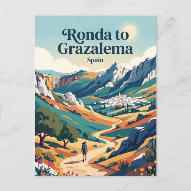 Carte Postale Ronda à Grazalema Espagne (Devant)