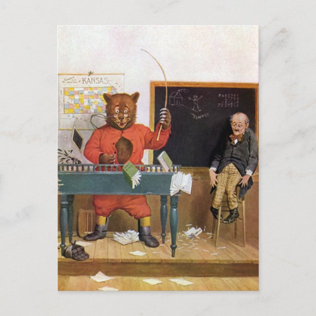 Carte Postale Roosevelt Bear as a Substitute Teacher (Devant)