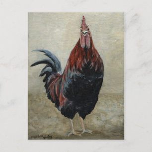 Carte postale Rooster Attitude Art