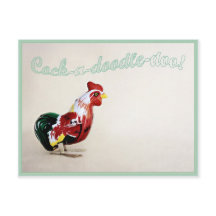 Carte postale Rooster Rude