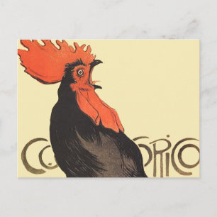 Carte Postale Rooster Steinlen Cocorico