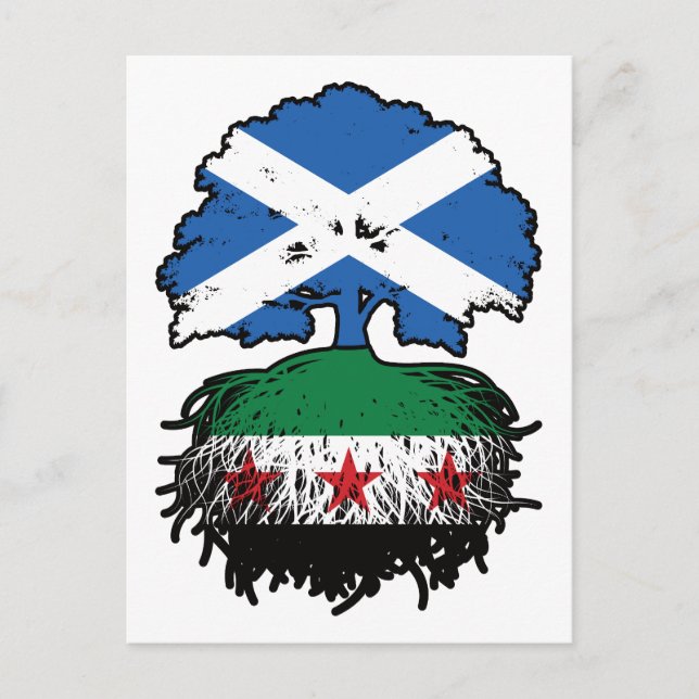 Carte Postale Roots & Crown: Scotland–Syria Tree (Devant)